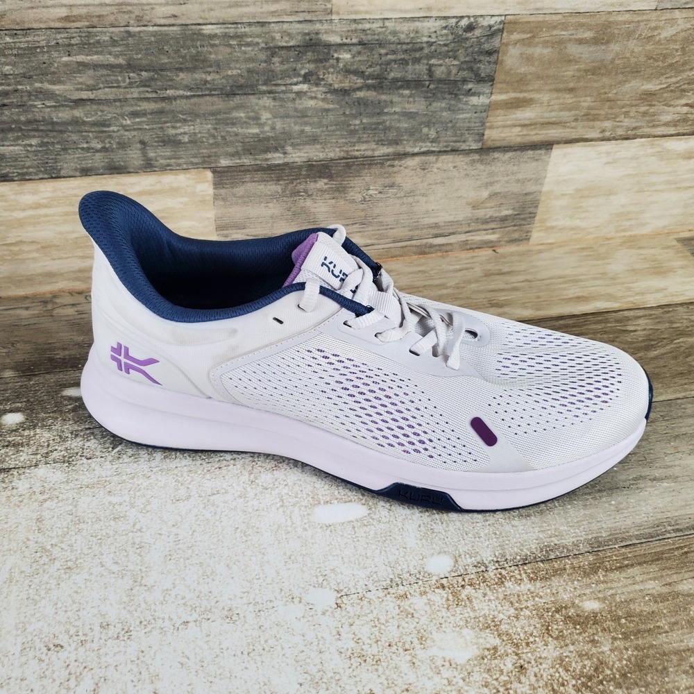 KURU ATOM Fusion Womens Shoes Sz 10.5 M Mist Gray Lavender Mesh Lace Up Sneakers